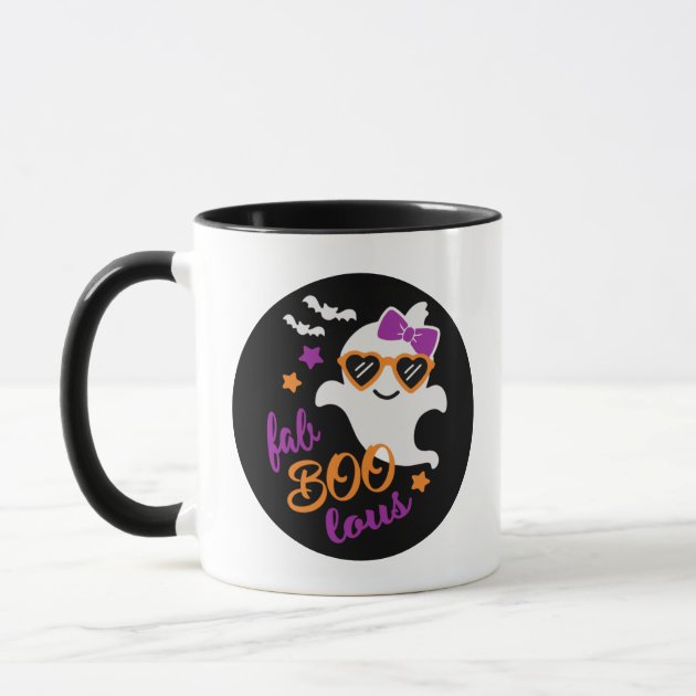 Fab Boo Lous Halloween Ghost Mug | Zazzle