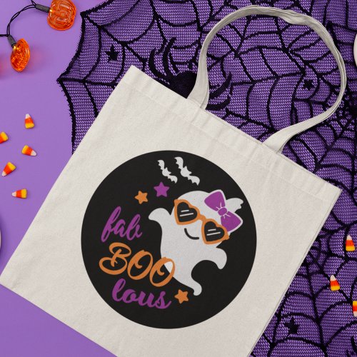 Fab Boo Lous Halloween Ghost Tote Bag