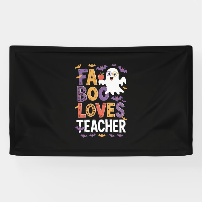 Fab Boo Lous Retro Halloween Banner (Horizontal)