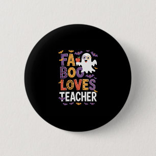 Fab Boo Lous Retro Halloween Button