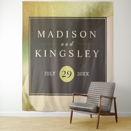 Fab Chartreuse Abstract Amazing Wedding Tapestry