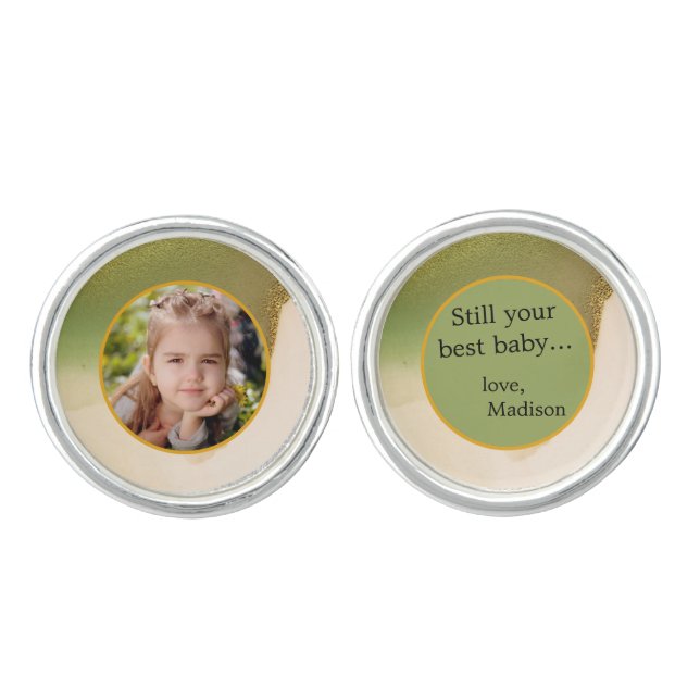 Fab Chartreuse 🤵 Bold & Stylish Budget Wedding Cufflinks (Front)