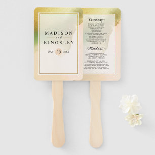 Fab Chartreuse 🤵 Bold & Stylish Budget Wedding Hand Fan