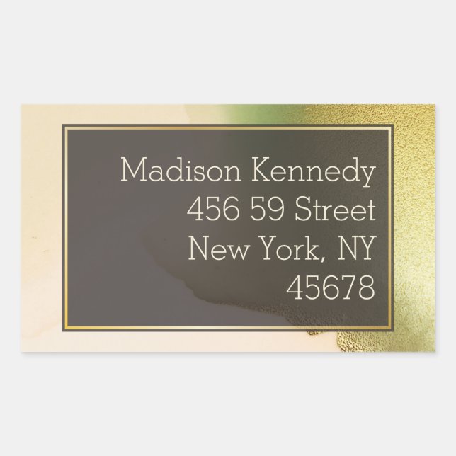 Fab Chartreuse 🤵 Bold & Stylish Budget Wedding Rectangular Sticker (Front)