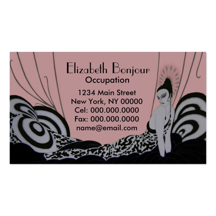 Fab Fashion Plate ~ Business Card