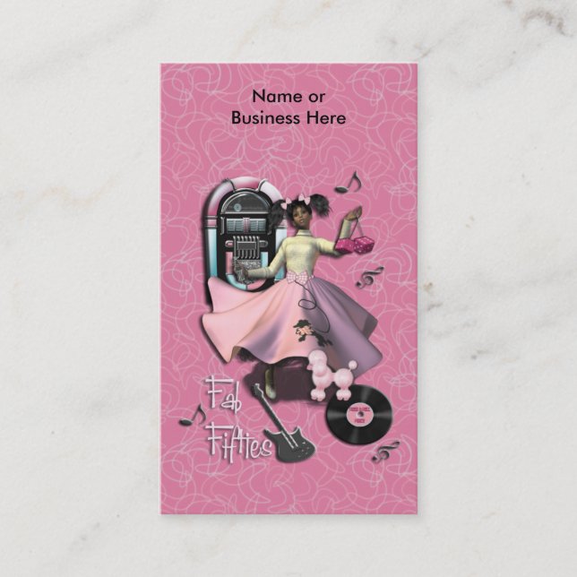Fab Fifties Business Card (Front)