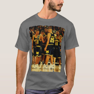 Fab Five Vintage Design Of Basketball T-Shirt