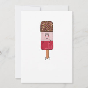 Fab popsicle, ice lolly theme invitation