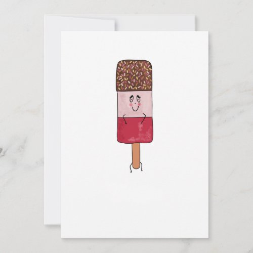 Fab popsicle, ice lolly theme invitation