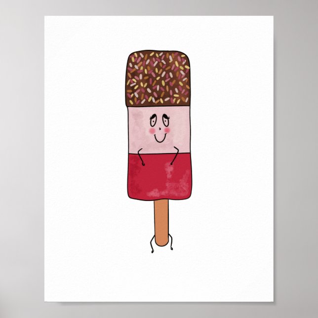 Fab popsicle, ice lolly theme poster (Front)