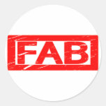 Fab Stamp Classic Round Sticker