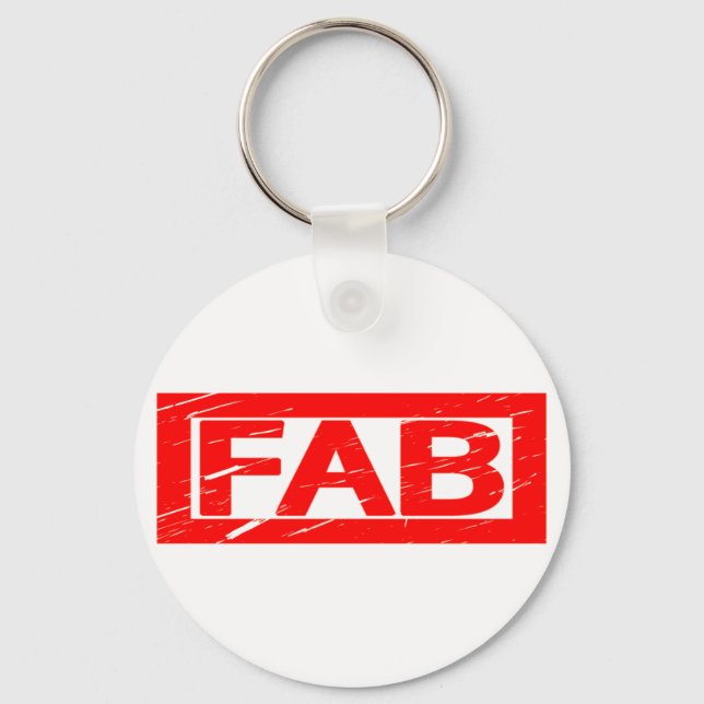 Fab Stamp Keychain (Front)
