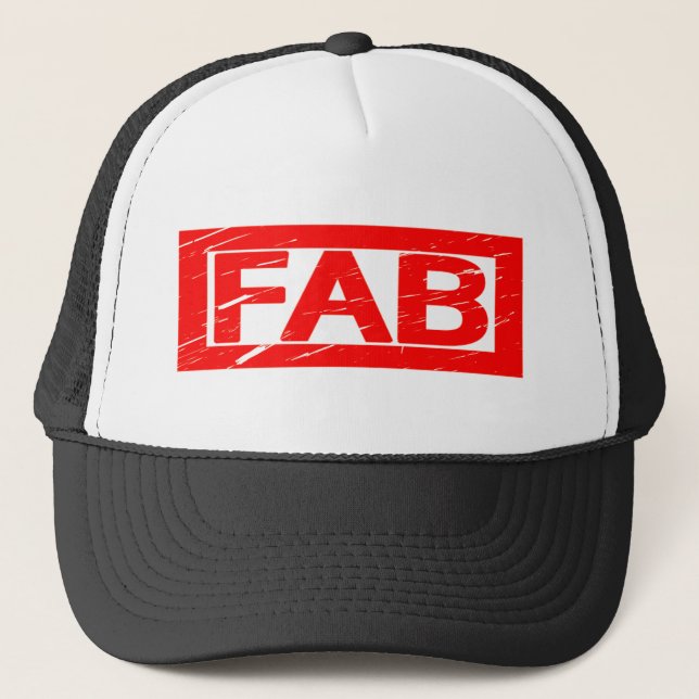 Fab Stamp Trucker Hat (Front)