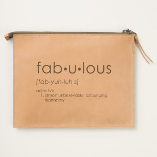 Fab•u•lous Leather Travel Pouch