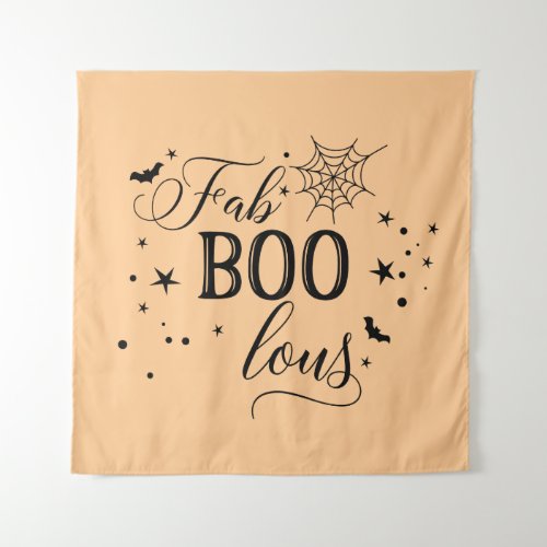 FabBOOlous Halloween orange Backdrop party 