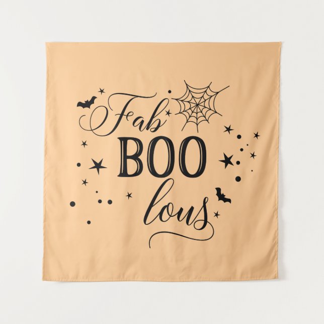FabBOOlous Halloween orange Backdrop party  (Front)