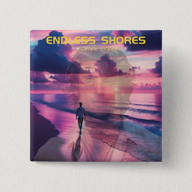 Fabian Starr | Endless Shores Album Cover  Button (Front)