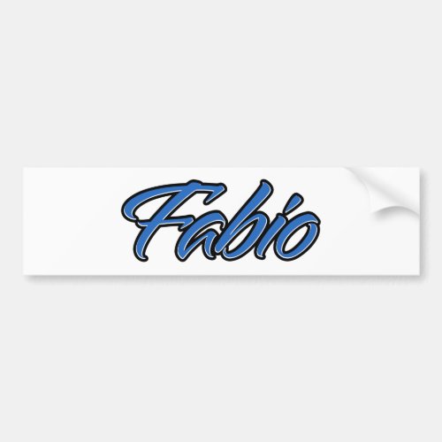 Fabio Name blue Aufkleber Sticker Autoaufkleber