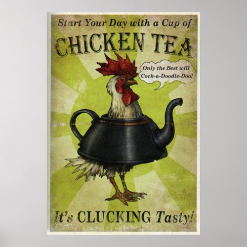 Fable 3 Propaganda  chicken tea Poster