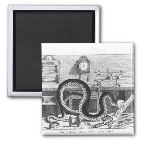Fable of the Snake and the Files Magnet