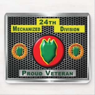 Fabled 24th Mechanized Infantry Division Mouse Pad