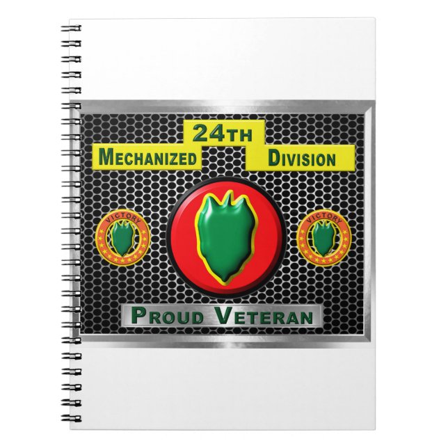 Fabled 24th Mechanized Infantry Division Notebook (Front)