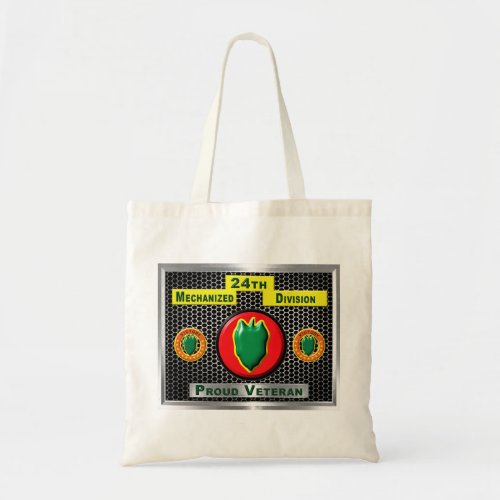 Fabled 24th Mechanized Infantry Division Tote Bag