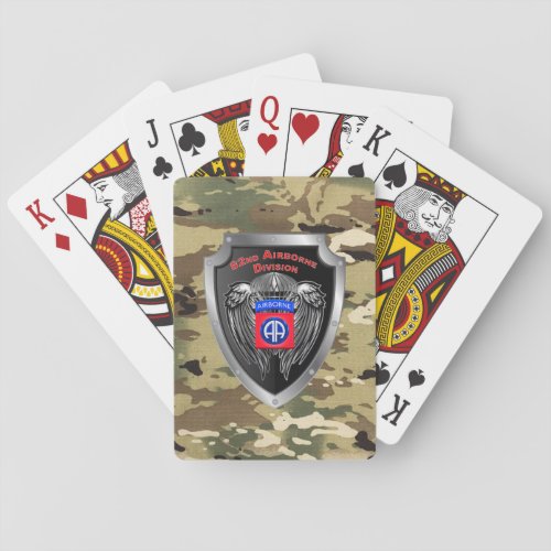 Fabled 82nd Airborne Division Playing Cards
