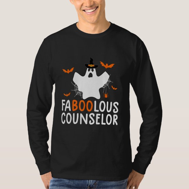 Faboolous Counselor Halloween Funny Ghost Costume T-Shirt (Front)