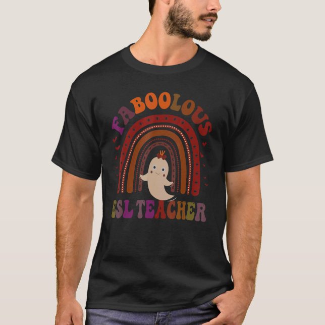 Faboolous ESL TEACHER Costume This Is My Spooky 1 T-Shirt (Front)