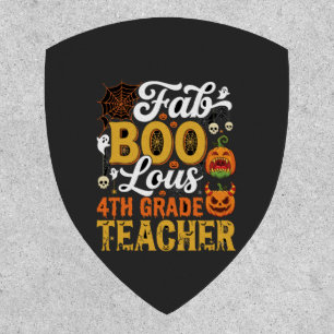Faboolous Halloween 4th Grade Teacher Patch