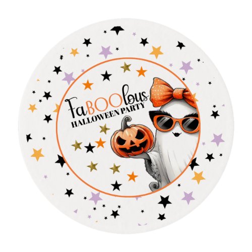 FaBOOlous Halloween Party Edible Frosting Rounds