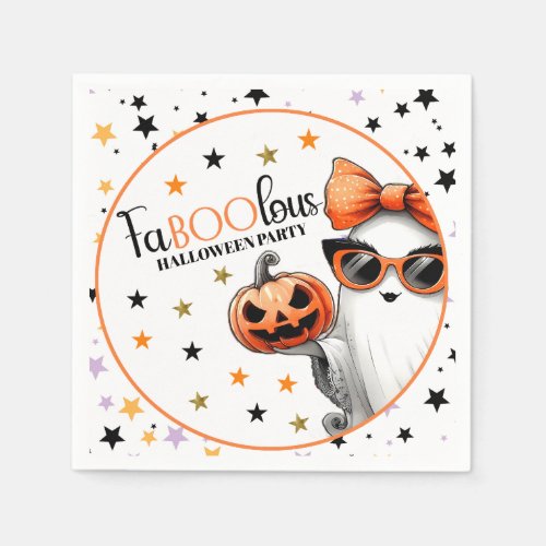 FaBOOlous Halloween Party Napkins