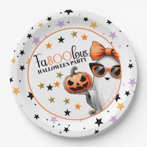 FaBOOlous Halloween Party Paper Plates