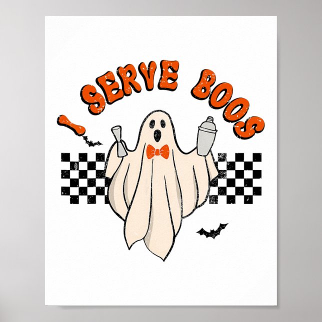 Faboolous Halloween Rtender Mixologist Ghost I Ser Poster (Front)