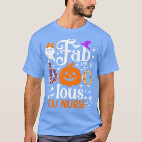 Faboolous ICU Nurse Halloween Shirt Spooky Nursing