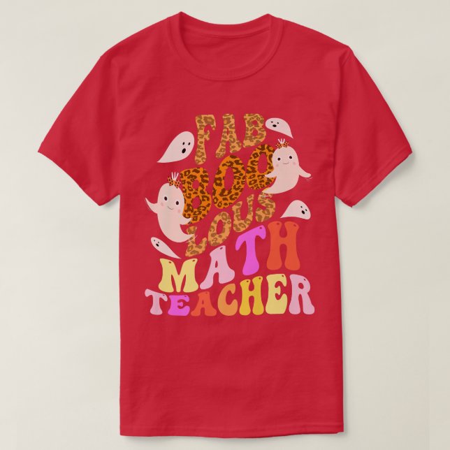 Faboolous MATH TEACHER Costume This Is My Spooky 3 T-Shirt (Design Front)