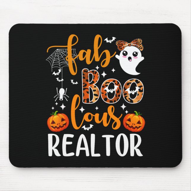 Faboolous Realtor Halloween Realtor Real Estate Ag Mouse Pad (Front)