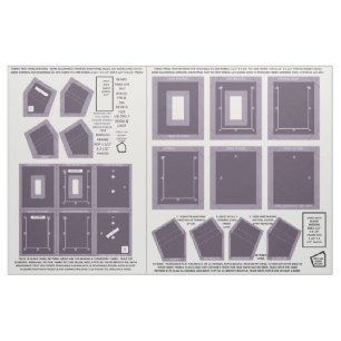 Fabric 2 washable no sew lavender photo frames