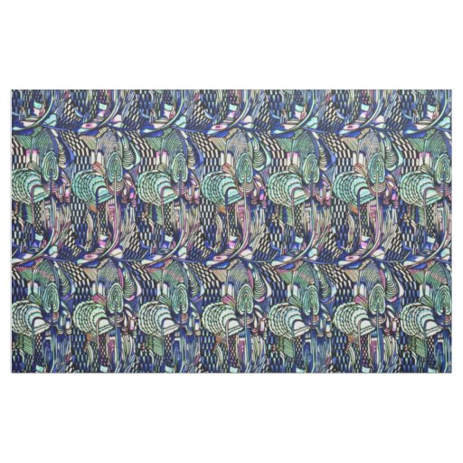 Fabric-Abstract-Charles Rennie Mackintosh 3 Fabric
