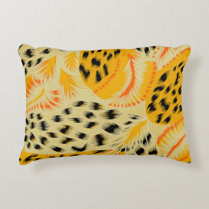 fabric abstract mixed animal skin texture backgrou accent pillow