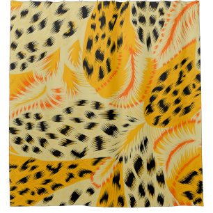 fabric abstract mixed animal skin texture backgrou shower curtain