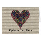 Fabric Applique Heart Collage (Front Horizontal)