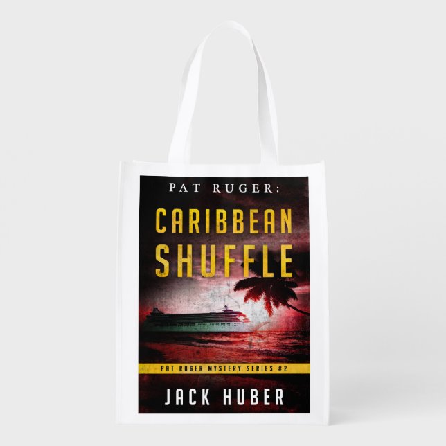 Fabric Bag- 2-sided, Pat Ruger: Caribbean Shuffle Grocery Bag (Back)