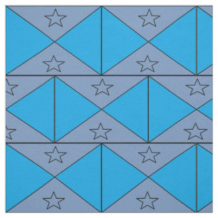 Fabric, blue and grey with stars fabric