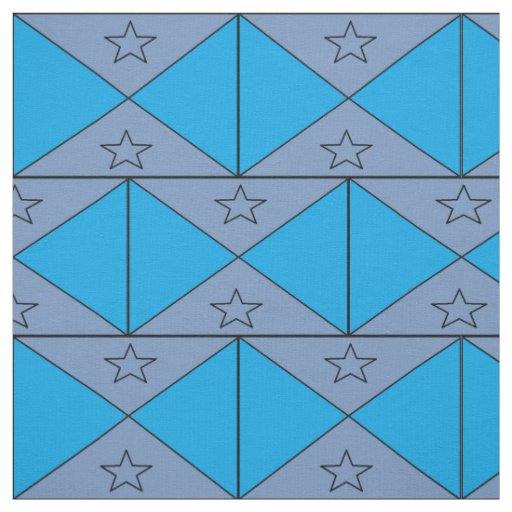 Fabric, blue and grey with stars fabric