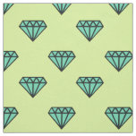 Fabric: Blue, mint diamond pattern Fabric
