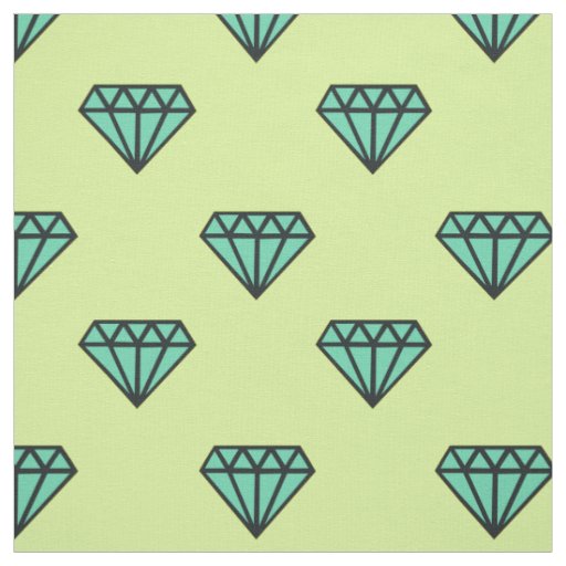 Fabric: Blue, mint diamond pattern Fabric