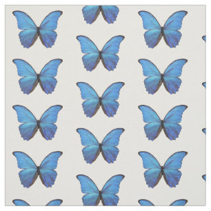 Fabric - Blue Morpho Butterflies