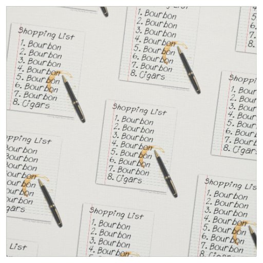 FABRIC - BOURBON LOVERS SHOPPING LIST